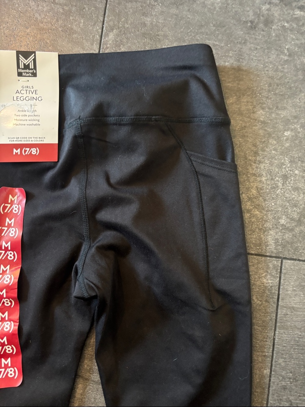 Black High-Waist Pocket Leggings - Picture 3 of 3